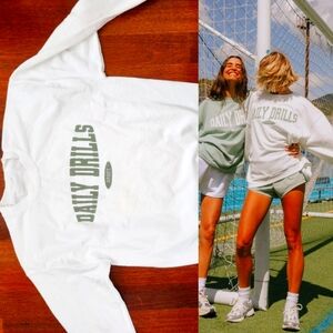 Daily Drills prototype logo crewneck congress oversized sweatshirt OS